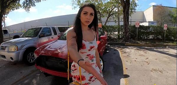  Roadside - Latina Fucks Her Car Mechanics Dick For A Favor